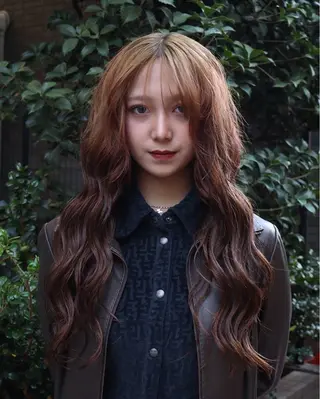 ロング カラー レイヤー/ブリーチ iwamiya岩見谷のヘアスタイル