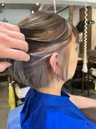 ショート カラー 佐藤槙哉 サトウシンヤのヘアスタイル