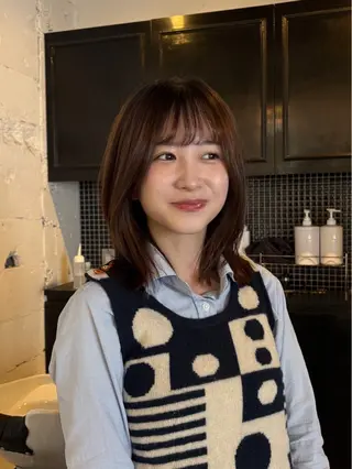 ミディアム レディースカット🎀 NANAHAのヘアスタイル