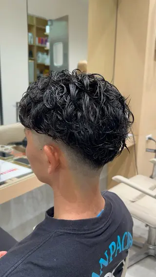パーマ メンズ 🐲ツイスパ🐲 フェード/龍のヘアスタイル