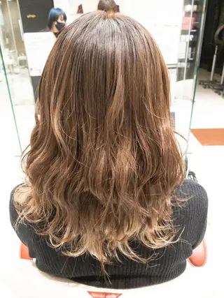 セミロング 縮毛矯正/レイヤー 💫AOI💫のヘアスタイル