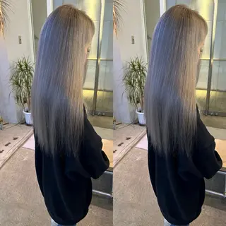 ロング カラー yoriダブルカラー 代表すがわらのヘアスタイル