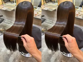 ロング 髪質改善/ボブ/ 縮毛/カラー太陽☀️のヘアスタイル
