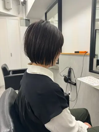 ショート ボブ/レイヤーカット 縮毛矯正/コウキ新宿のヘアスタイル