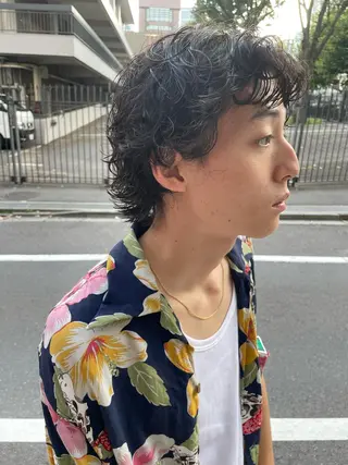 ミディアム パーマ メンズ キッズ オトナヘア🌸 harukaのヘアスタイル