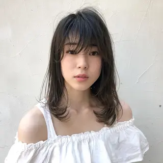 ロング カラー 似合わせ/レイヤー /ボブ/新谷のヘアスタイル