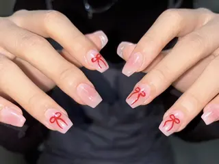 ネイル na🎀🎀na ちゅるちゅるのネイルデザイン