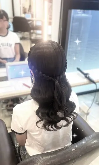 ロング ヘアメ/お呼ばれﾍｱ /横浜/nozomiのヘアスタイル
