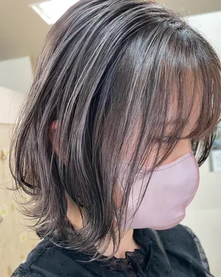 ミディアム カラー 髪質改善・縮毛矯正 年間1500名担当♪のヘアスタイル