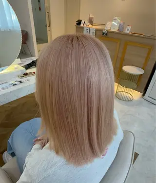 ミディアム カラー 小林 美月  透明感カラーのヘアスタイル