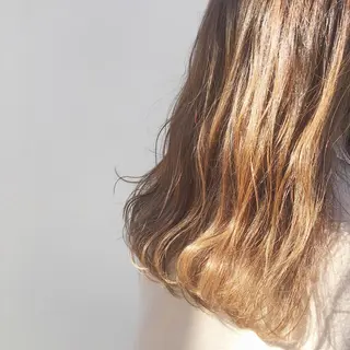 ミディアム カラー 透明感カラー/ボブ あんまみゆのヘアスタイル