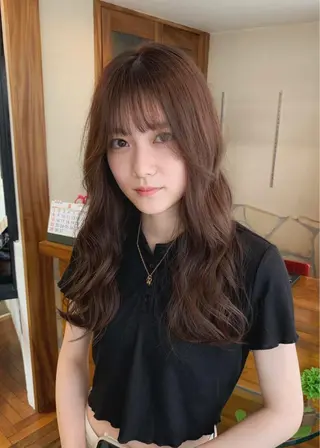 セミロング カラー 矢野 晃平のヘアスタイル
