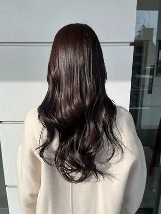 ロング 髪質改善×ブリーチ 無しWカラー🫧天神のヘアスタイル