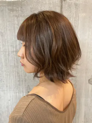 ミディアム はやしほのか| マンツーマン美容師のヘアスタイル