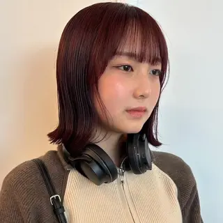 ミディアム カラー 北島 遥香🫧インナ ー /ベージュカラーのヘアスタイル