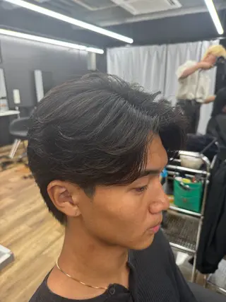 ショート メンズ Masahiro💎 メンズ曲がる縮毛矯正のヘアスタイル