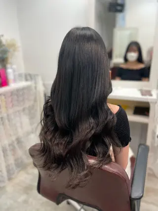 ロング カラー 韓国ヘア🤍髪質改善 🇰🇷AKANEのヘアスタイル