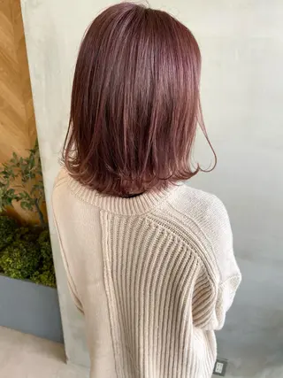 セミロング カラー ヘアアレンジ ネイル マツエク・マツパ 夜23時まで予約🉑 reverieあきらのヘアスタイル