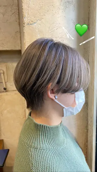 ショート カラー マンツーマン 美容師💚コウブチのヘアスタイル
