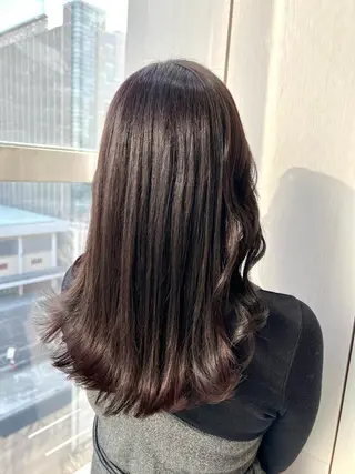 セミロング カラー 髪質改善/縮毛矯正 鈴木裕介のヘアスタイル