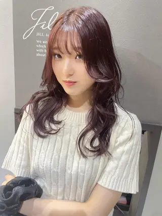 セミロング カラー AIRI layer cut hairのヘアスタイル