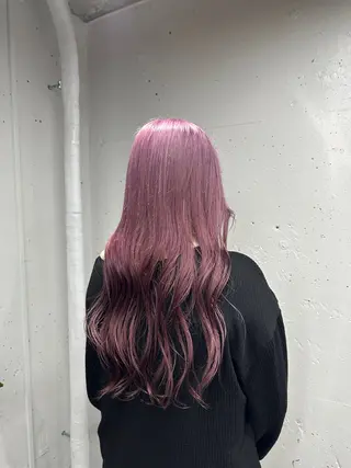 ロング カラー メンズパーマ/ ブリーチ🌊YUNAのヘアスタイル