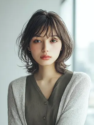 セミロング 艶髪診断で絶対綺麗✨ お悩み解決✨京谷宥✨のヘアスタイル