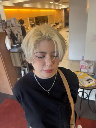 ミディアム カラー 塩谷黎✨イルミナ カラーメンズパーマ✨のヘアスタイル