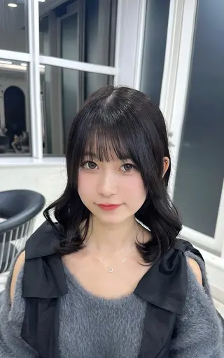セミロング カラー 艶髪／ブリーチ🌟 銀座/HARUKAのヘアスタイル
