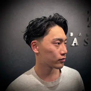 ショート パーマ メンズ BARBER CLASSICSのヘアスタイル