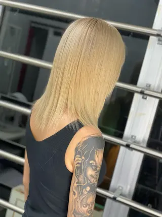 ミディアム カラー BAY ソウタのヘアスタイル