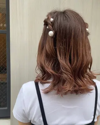 ミディアム 顔まわりcut🌿 Hinakoのヘアスタイル