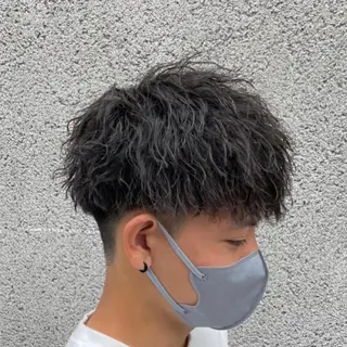 ショート カラー パーマ メンズ 【メンズサロン】 BLUCK 横浜のヘアスタイル