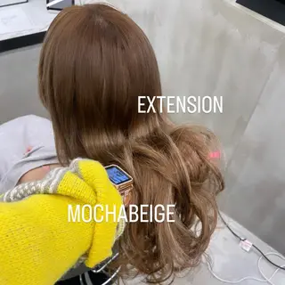ロング カラー エクステ🩵ブリーチ 韓国ヘア🩵KAEのヘアスタイル