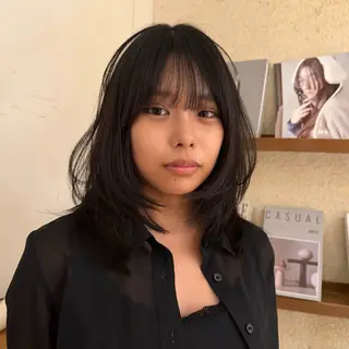 ミディアム レイヤー 🌿 堀江 心斎橋 🌱りののヘアスタイル