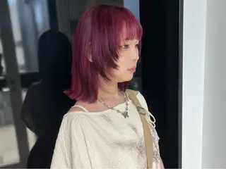 ショート カラー ヘアカラー&縮毛矯正 STAR☆RIVERのヘアスタイル