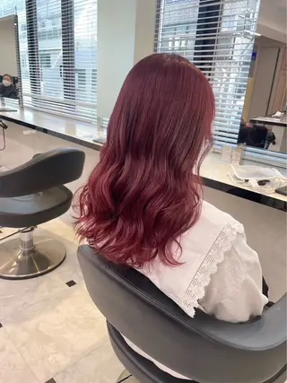 ロング カラー トレンド韓国ヘアー♡ 横浜美容室♡のヘアスタイル