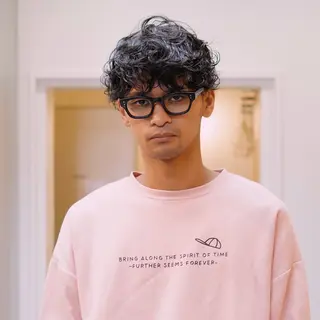 パーマ メンズ 今出 りょうやのヘアスタイル