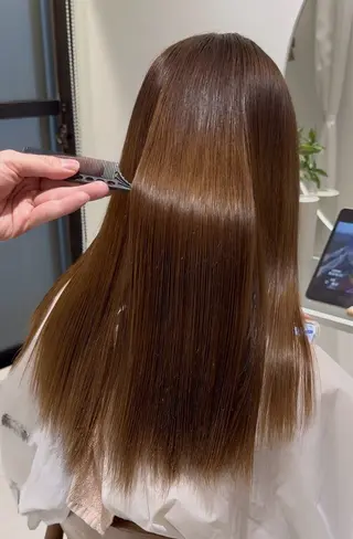 ロング 相馬大希 髪質改善 縮毛矯正のヘアスタイル
