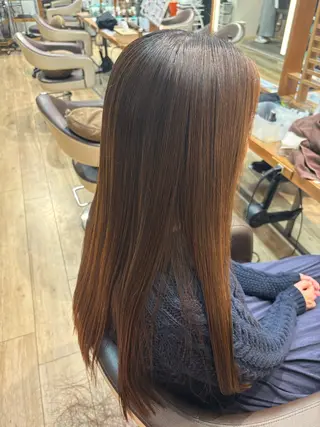 ロング ゆうこ🍀髪質改善/ ストレート/艶カラーのヘアスタイル