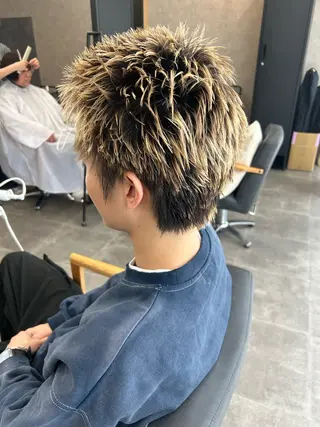 ショート momo🎀毛流れ パーマ/🚹限定のヘアスタイル