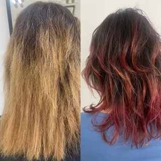 セミロング カラー パーマ HBLディプロマ所有 AZUSAのヘアスタイル