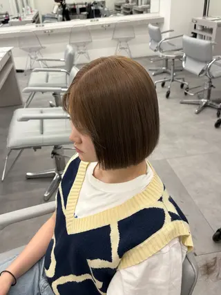 ショート カラー 🍀透明感ナチュラル カラー🍀じゅんのヘアスタイル