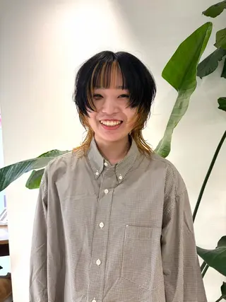 ミディアム ボブパーマ／アレンジ Onのヘアスタイル