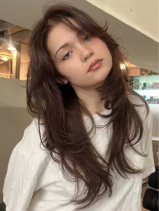 セミロング カラー ヘアセット🌷カラー 🌷似合わせmaoのヘアスタイル