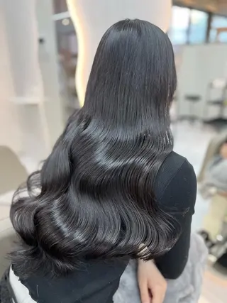 ロング カラー 🦋Yui🦋透明感 /ベージュ/Wカラーのヘアスタイル