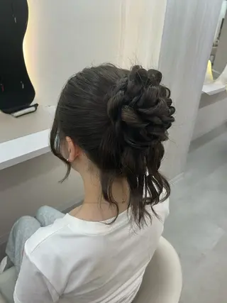 ロング カラー パーマ ヘアアレンジ メンズ キッズ ブリーチ💕カット 💕みゆう💕大宮のヘアスタイル