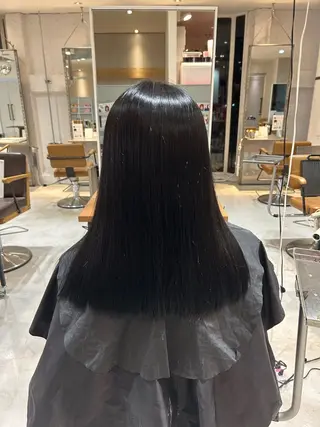 セミロング 透明感カラー🤍 韓国ヘア.nanoのヘアスタイル