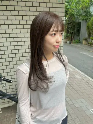 セミロング NAGISA 🎀艶髪カラー🎀のヘアスタイル