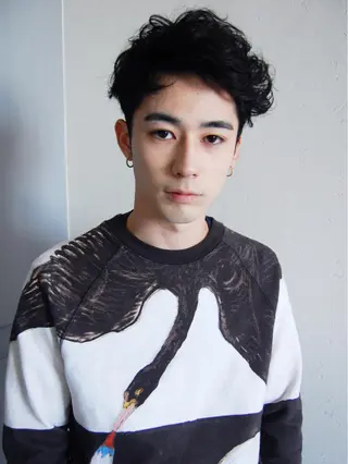 ショート カラー パーマ メンズ SUZUKI KEISUKEのヘアスタイル